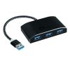 Siig JU-H40F12-S1 interface hub USB 3.2 Gen 1 (3.1 Gen 1) Type-A 5000 Mbit/s Black1