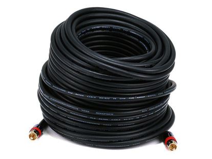 Monoprice 5872 coaxial cable 1200" (30.5 m) RCA Black1