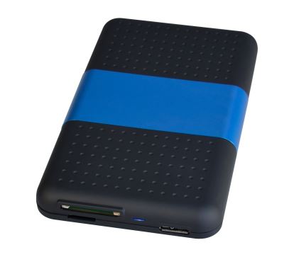 Siig JU-SA0S12-S1 storage drive enclosure HDD/SSD enclosure Black, Blue 2.5"1