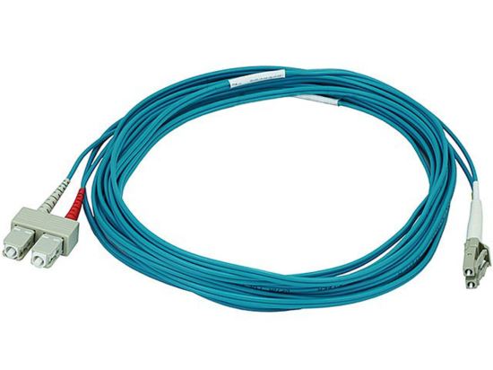 Monoprice 106393 fiber optic cable 196.9" (5 m) 2x LC 2x SC OFNR Blue1