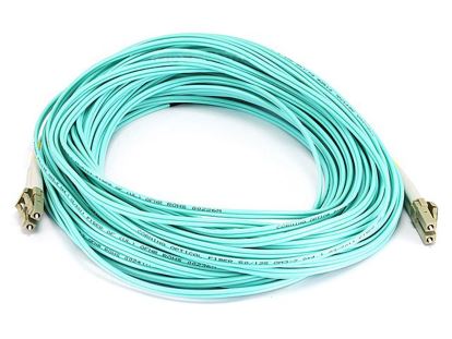 Monoprice 7623 fiber optic cable 787.4" (20 m) LC OFNR OM3 Blue1