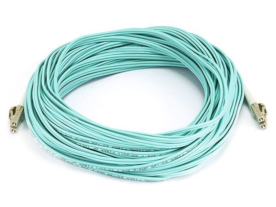 Monoprice 7624 fiber optic cable 984.3" (25 m) LC OFNR OM3 Blue1