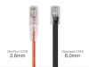 Monoprice 10ft. SlimRun Cat6 UTP networking cable Orange 120" (3.05 m) U/UTP (UTP)2