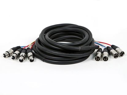 Monoprice 8767 audio cable 236.2" (6 m) 4 x XLR (3-pin) Multicolor1