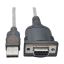 Tripp Lite U209-18N-NULL serial cable Black 15.7" (0.4 m) USB Type-A DB-91