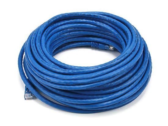 Monoprice RJ-45, 50ft networking cable Blue 600" (15.2 m) Cat5e U/UTP (UTP)1