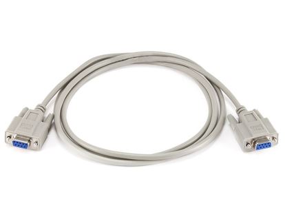 NULL MODEM DB 9 F/F MOLDED CABLE 6FT1