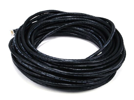 Monoprice RJ-45, 50ft networking cable Black 600" (15.2 m) Cat6 U/UTP (UTP)1