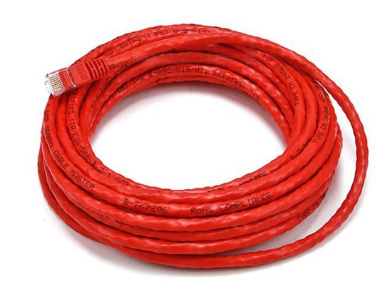 Monoprice 102385 networking cable Red 299.2" (7.6 m) Cat61