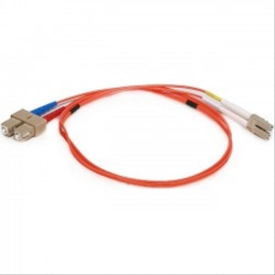 Monoprice 2626 fiber optic cable 39.4" (1 m) 2x LC 2x SC OFNR OM1 Orange1