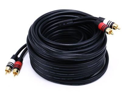 Monoprice 102867 video cable adapter 393.7" (10 m) 2 x RCA Black1