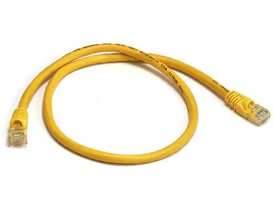 Monoprice 3425 networking cable Yellow 24" (0.61 m) Cat6 U/UTP (UTP)1