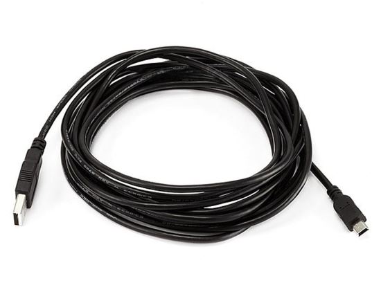 Monoprice 103898 USB cable 177.2" (4.5 m) USB 2.0 USB A Mini-USB B Black1