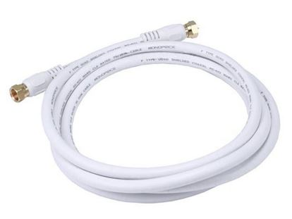 Monoprice 104058 coaxial cable 70.9" (1.8 m) F White1