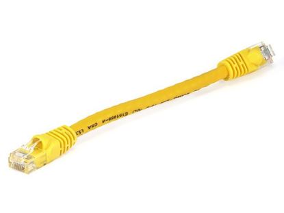 Monoprice RJ-45, 0.5ft networking cable Yellow 5.91" (0.15 m) Cat5e U/UTP (UTP)1