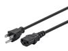 Monoprice 5277 power cable Black 11.8" (0.3 m) NEMA 5-15P C13 coupler1