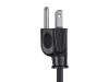 Monoprice 5277 power cable Black 11.8" (0.3 m) NEMA 5-15P C13 coupler5