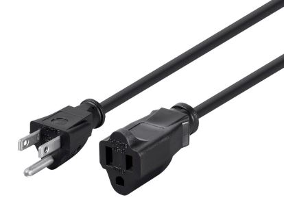 Monoprice 5297 power cable Black 23.6" (0.6 m) NEMA 5-15P NEMA 5-15R1