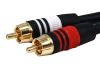 Monoprice 5346 audio cable 17.7" (0.45 m) 2 x RCA Black2