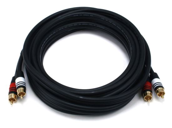 Monoprice 105348 audio cable 181.1" (4.6 m) 2 x RCA Black1