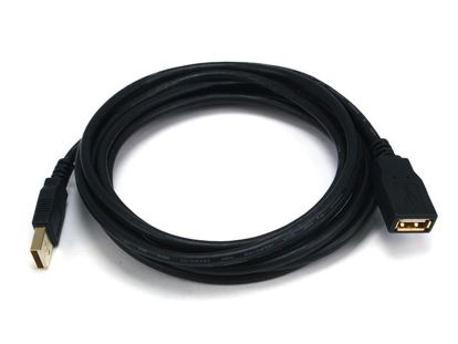 Monoprice USB 2.0, M/F, 3.048m USB cable 120" (3.05 m) USB A Black1
