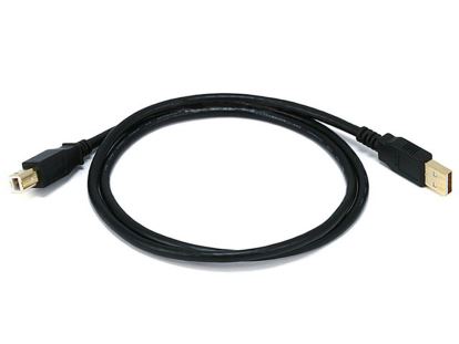 Monoprice 5437 USB cable 39.4" (1 m) USB 2.0 USB A USB B Black1