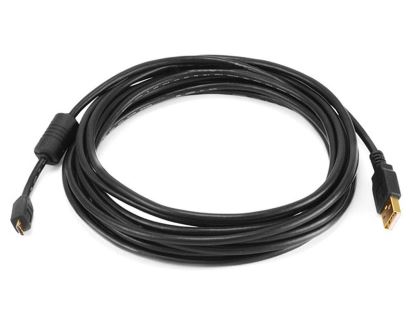 Monoprice 5460 USB cable 180" (4.57 m) USB 2.0 USB A Micro-USB B Black1