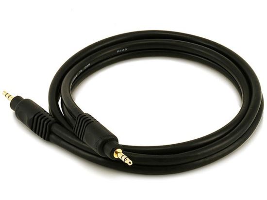 Monoprice 5576 audio cable 39.4" (1 m) 3.5mm TRS Black1