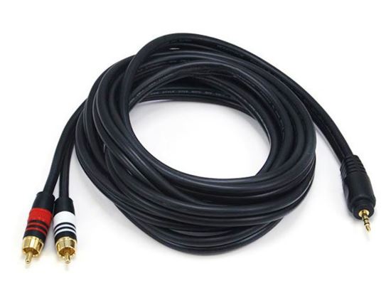 Monoprice 5599 audio cable 118.1" (3 m) 3.5mm 2 x RCA Black1