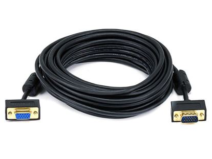 Monoprice VGA/VGA, M/F, 7.62 m VGA cable 300" (7.62 m) VGA (D-Sub) Black1