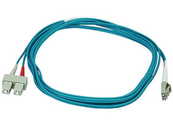 Monoprice 106392 fiber optic cable 118.1" (3 m) 2x LC 2x SC OFNR Blue1