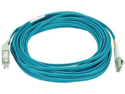 Monoprice 106394 fiber optic cable 393.7" (10 m) 2x LC 2x SC OFNR Blue1