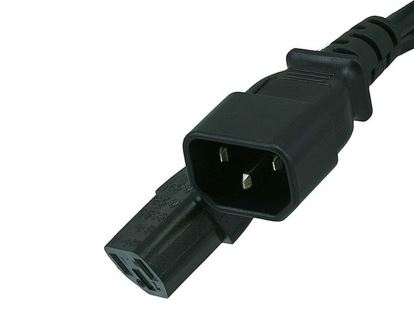 Monoprice 6454 power cable Black 118.1" (3 m) C13 coupler C14 coupler1