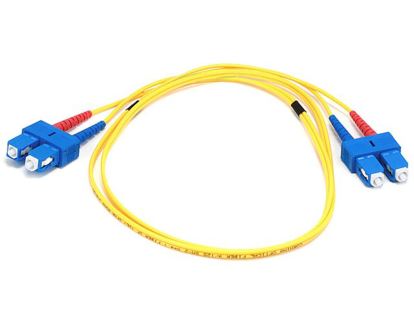 Monoprice 6843 fiber optic cable 39.4" (1 m) SC OFNR Blue, Yellow1