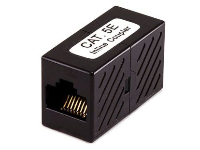 CAT5E INLINE COUPLER - BLACK1