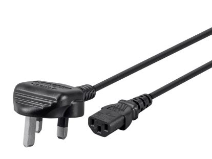 Monoprice 7691 power cable Black 70.9" (1.8 m) BS 1363 IEC C131
