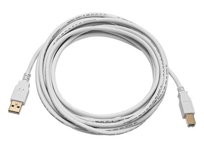 Monoprice 108618 USB cable 177.2" (4.5 m) USB 2.0 USB A USB B White1