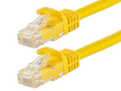 Monoprice 109837 networking cable Yellow 11.8" (0.3 m) Cat6 U/UTP (UTP)1