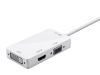 Monoprice 12800 video cable adapter 70.9" (1.8 m) DisplayPort VGA + HDMI + DVI White3