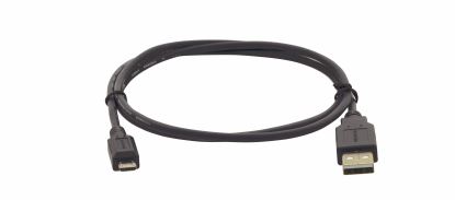 Kramer Electronics C-USB/MICROB-3 USB cable 118.1" (3 m) USB 2.0 USB A Micro-USB B Black, Silver1