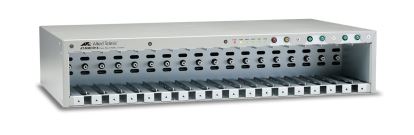 THE AT-MMCR18-00 IS THE RACK MOUNTABLE CHASSIS FOR THE MMC200 AND MMC2000 SERIES1