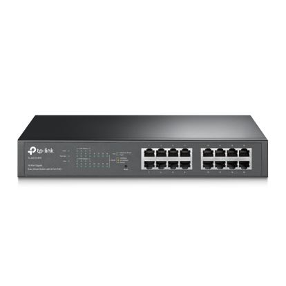 TP-Link TL-SG1016PE Managed L2 Gigabit Ethernet (10/100/1000) Power over Ethernet (PoE) 1U Black1