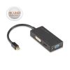 MINI DISPLAYPORT TO 4K HDMI/DVI/VGA 3-IN-1 ADAPTER CONNECTS AN HDMI, DVI, OR VGA3