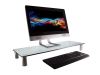 Monoprice 16356 monitor mount / stand Metallic, Transparent Desk2