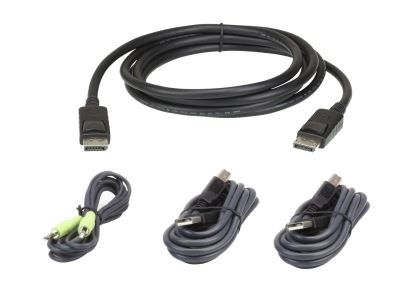 ATEN 2L-7D02UDPX4 KVM cable Black 70.9" (1.8 m)1