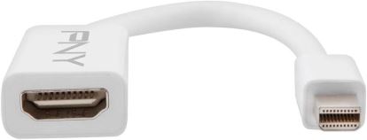 PNY MDP-HDMI-SINGLE-PCK video cable adapter Mini DisplayPort White1