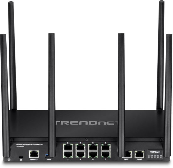 Trendnet AC3000 wireless router Gigabit Ethernet Tri-band (2.4 GHz / 5 GHz / 5 GHz) 4G Black1