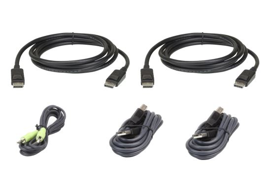 ATEN 2L-7D02UDPX5 KVM cable Black 70.9" (1.8 m)1