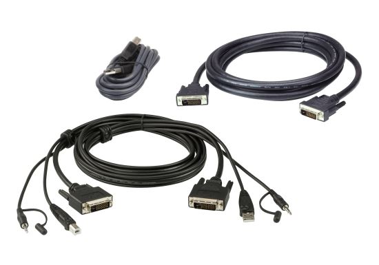 ATEN 2L-7D03UDX5 KVM cable Black 118.1" (3 m)1