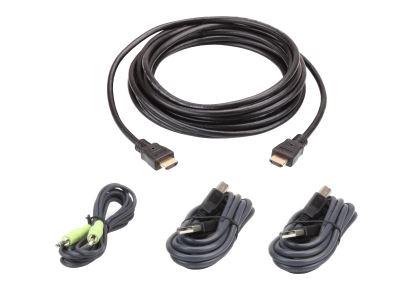 ATEN 2L-7D03UHX4 KVM cable Black 118.1" (3 m)1